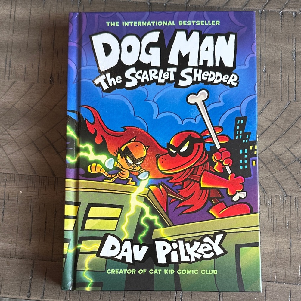 Dog Man: The Scarlet Shedder Hardcover Book NEW
